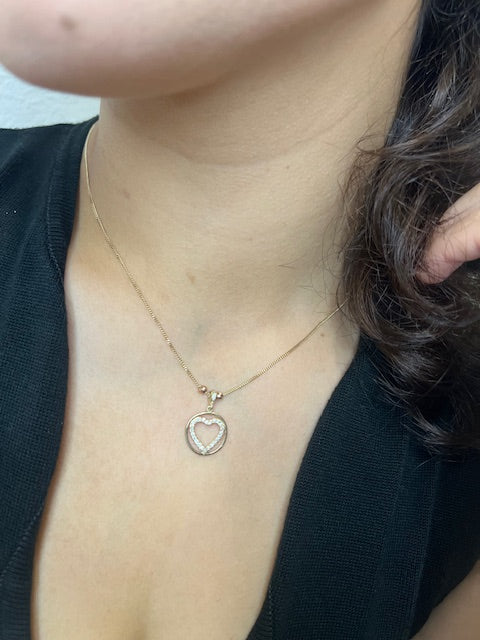 10K Gold Heart Necklace